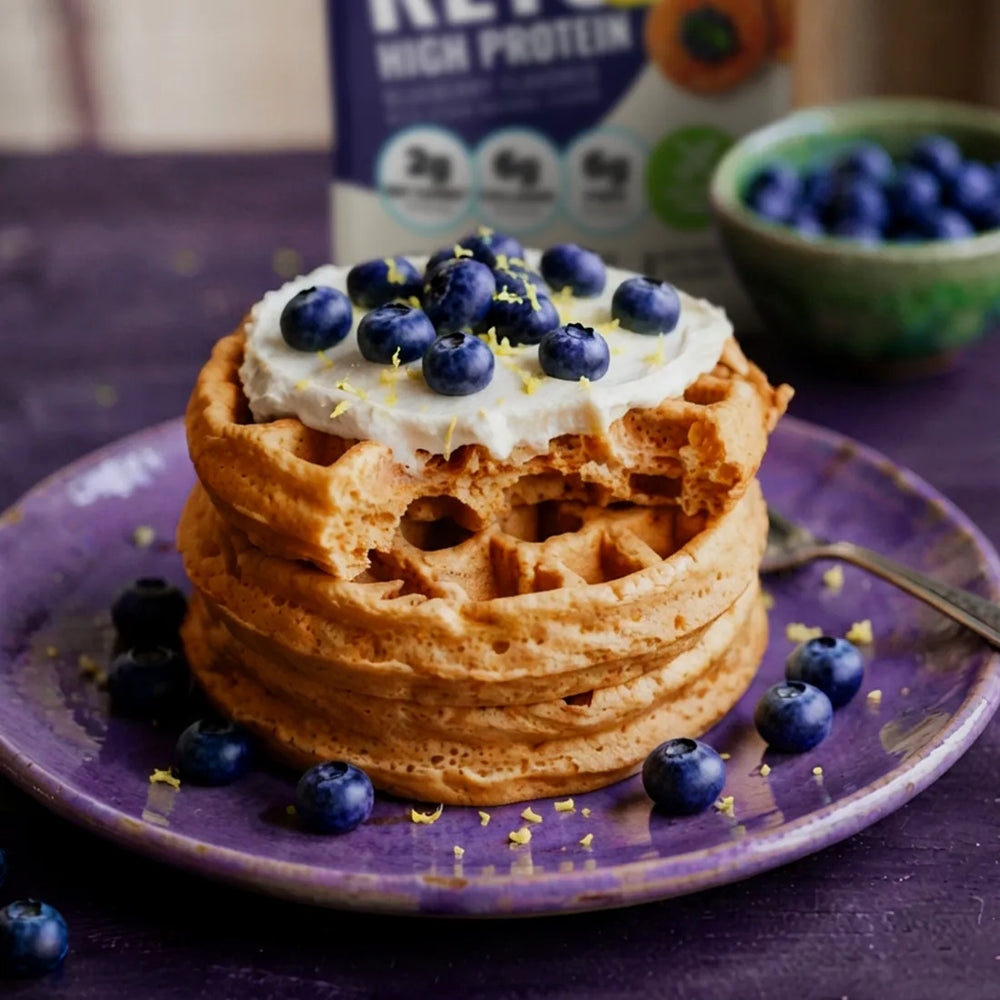 Lemon-Blueberry Zest Waffle