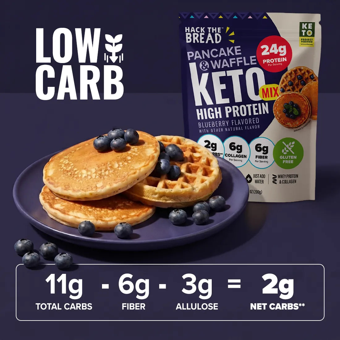 low carb blueberry pancake mix