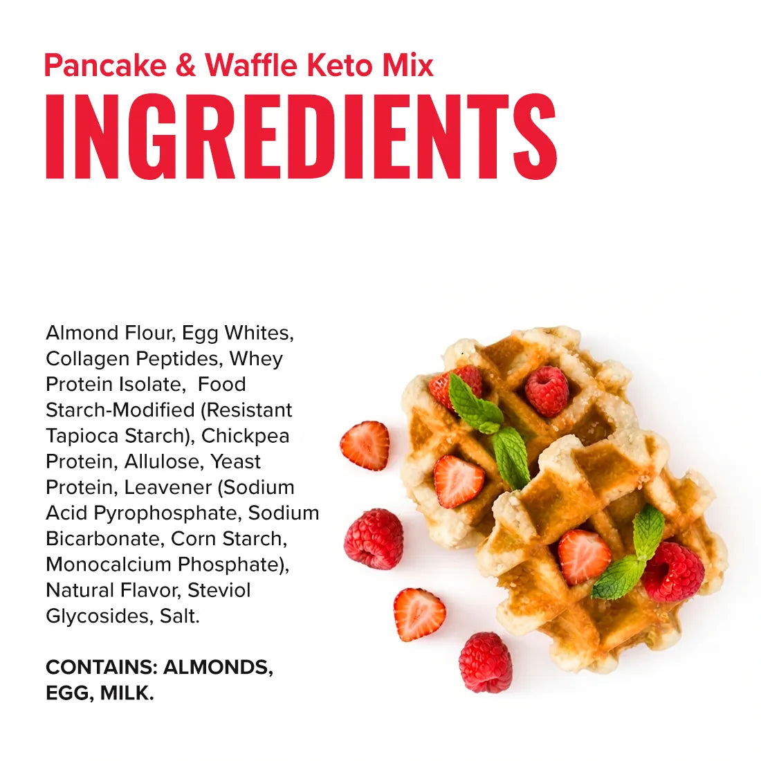 Ingredients -Pancake & Waffle Keto Mix