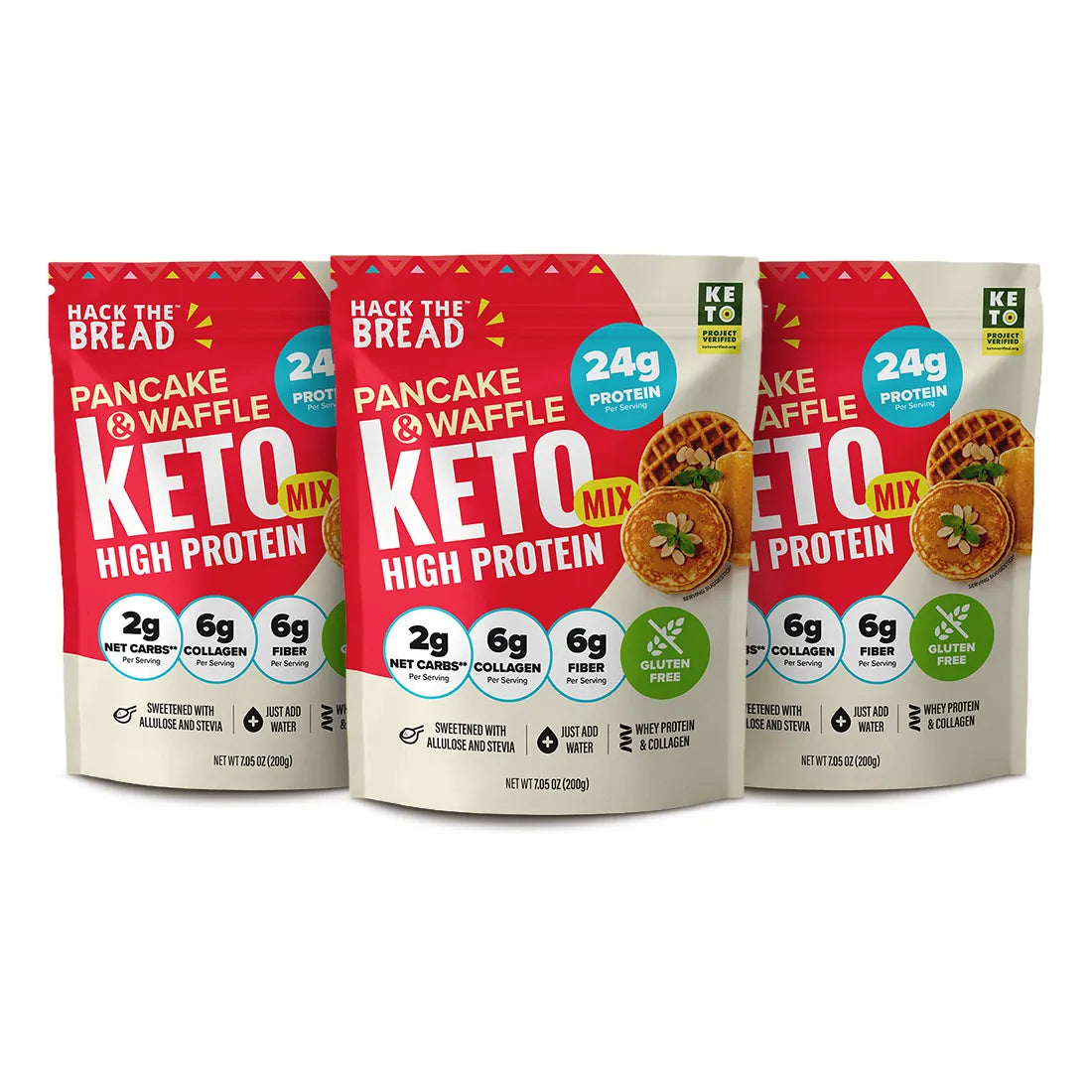 Keto Pancake And Waffle Mix (3 pack)